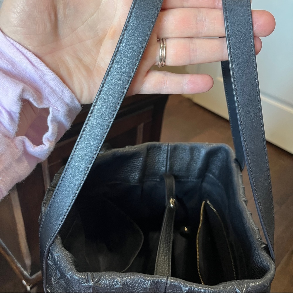 Jimmy Choo Black Star-Studded Leather Tote - Picture 13 of 16